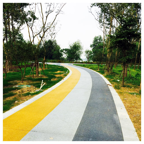 内蒙古广陵公园彩色透水地坪